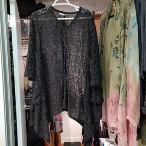 Dressed to Kill - Black Lace Tunic Top